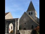 [Cliquez pour agrandir : 83 Kio] Yèvre-le-Châtel - L'église Saint-Gault.
