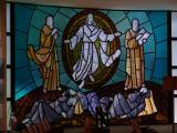 [Cliquez pour agrandir : 98 Kio] Rio de Janeiro - L'église du Sacré-Cœur : vitrail représentant la Transfiguration.