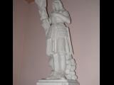 [Cliquez pour agrandir : 43 Kio] Uzan - L'église Sainte-Quitterie : statue de Sainte Jeanne-d'Arc.